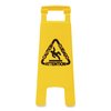 Boardwalk Caution Safety Sign For Wet Floors, 2-Sided, Plastic, 10x2x26, Yellow 3485217